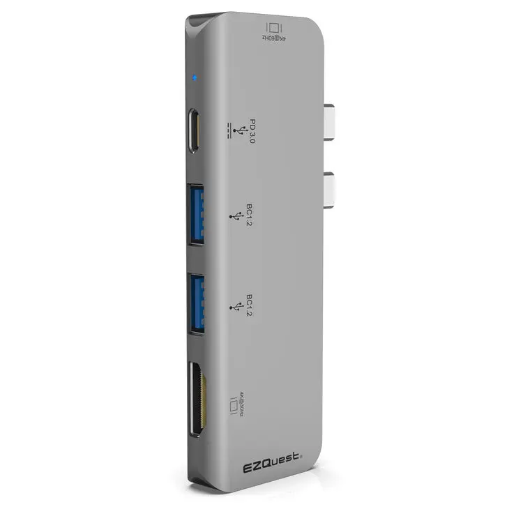 USB-C Dual HDMI Multimedia Hub Adapter 5 Ports with Power Delivery 3.0