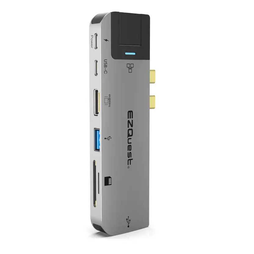 USB-C Multimedia Hub Adapter 8 Ports with 4K 60Hz and Power Delivery 3.0