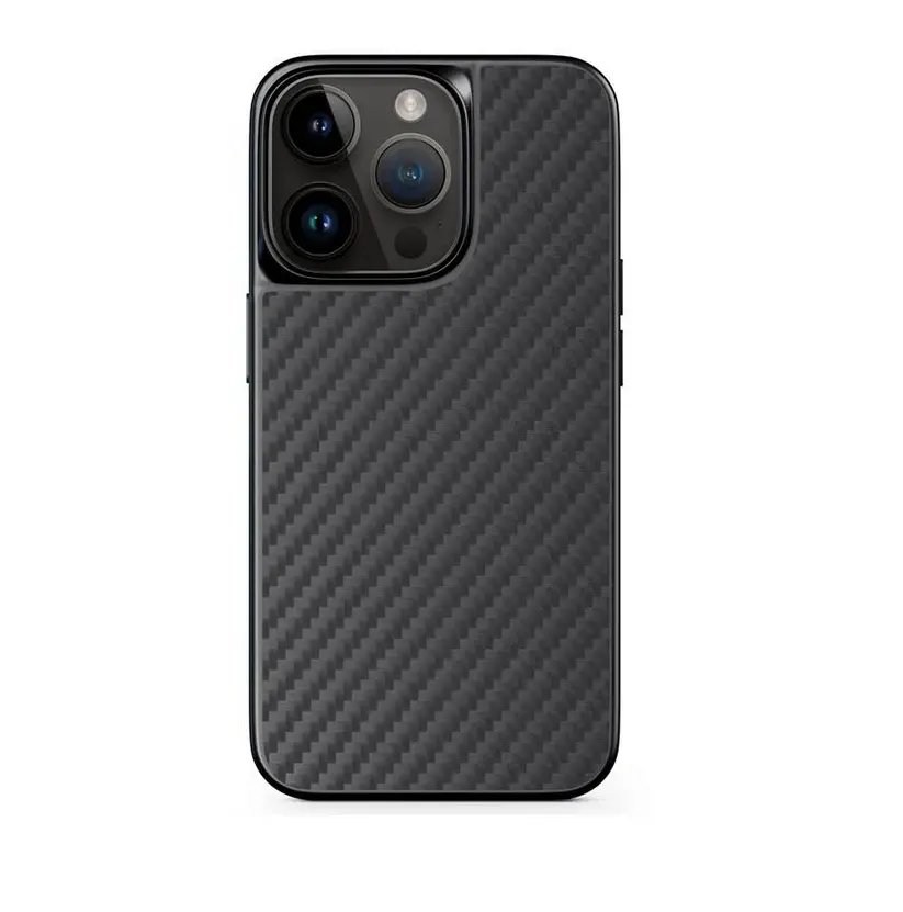 Epico Hybrid Carbon Case Magnetic - MagSafe compatible - iPhone 14 Plus (6.7") - Black