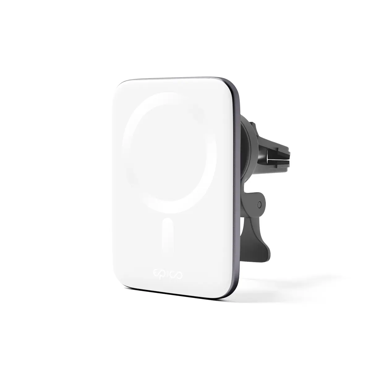 Epico Ultrathin MagSafe Car Charger, 7.5W MagSafe Compatible SILVER/WHITE