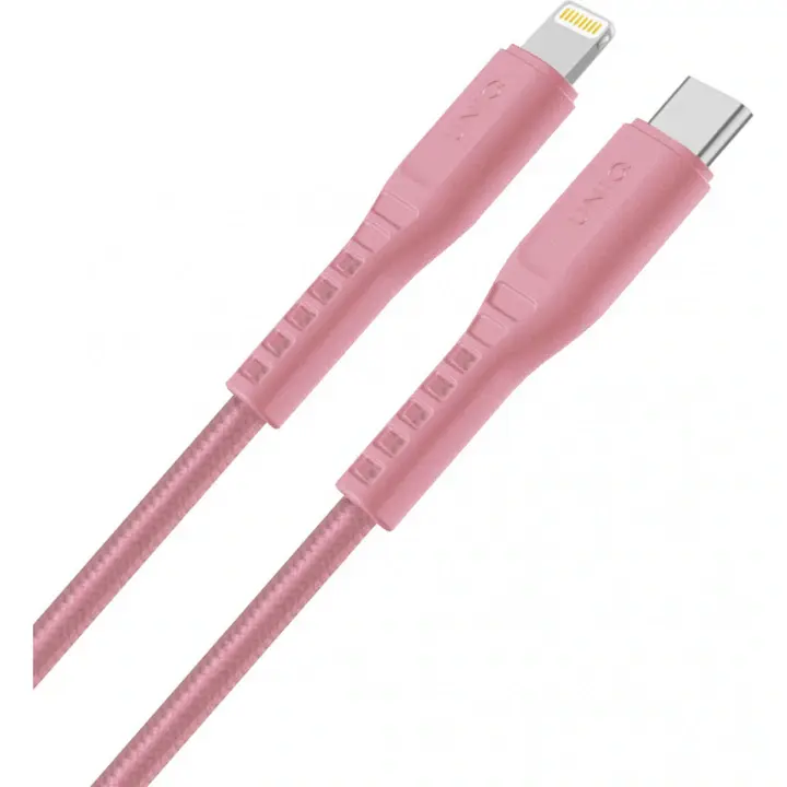 Uniq Flex Strain Relief USB-C To Lightning Cable 1.2m - Blush