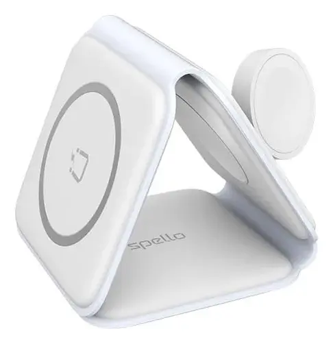 Spello by Epico 3in1 Foldable Wireless Charger - White