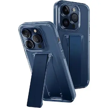 UNIQ Heldro Mount + Stand Case for 6.1-inch iPhone 15 Pro, 8886463685556- Deep Blue